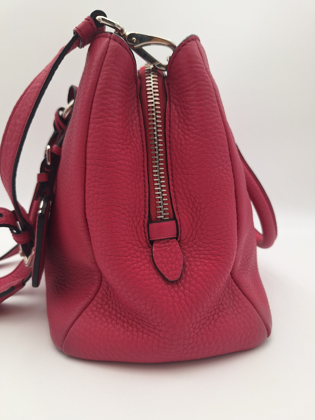 Prada Vitello Daino Leather Tote Bag Pink