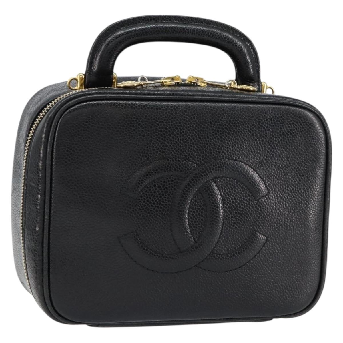 Pre-owned Chanel Coco Mark Vanity Hand Bag yk19585